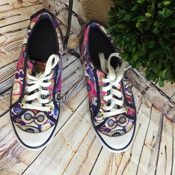 Coach Women's Barrett Blue Sneakers - Picture 3 of 8